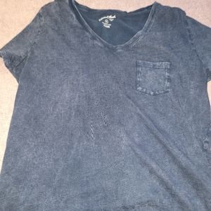 Universal Thread Blue V Neck Tee Size XXL